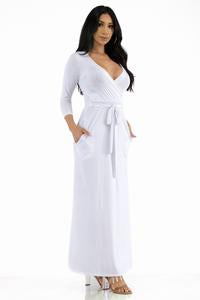 Valencia Maxi Dress/White