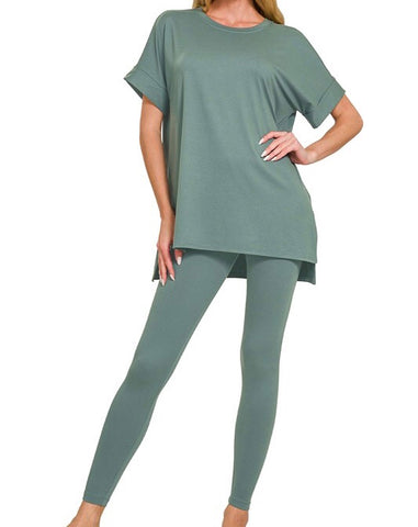 Cheyenne 2pc Legging Set/Ash Jade