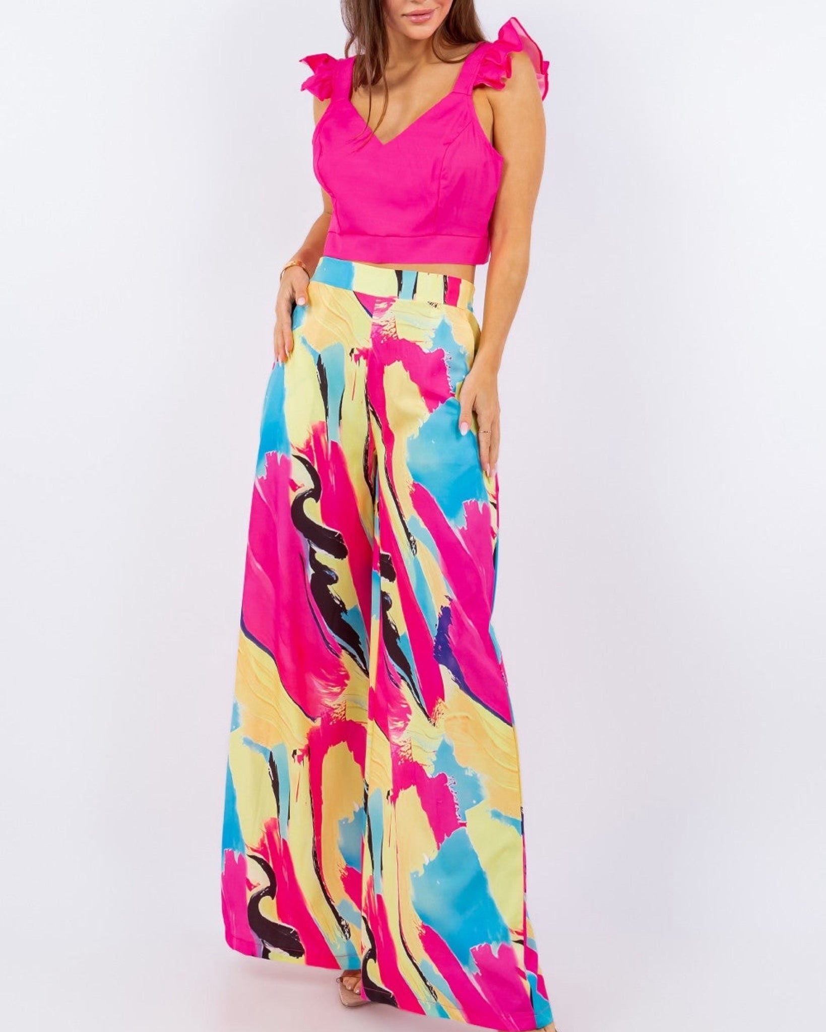 Shawanna 2PC Wide Leg Pant Set